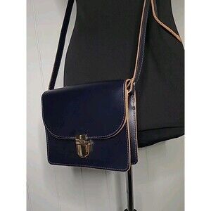 Mark and Graham Blue Academy Messenger Crossbody Purse Handbag